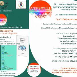 Ti aspettiamo alle seconda edizione di “Versati Versi – Le parole incontrano il digitale”